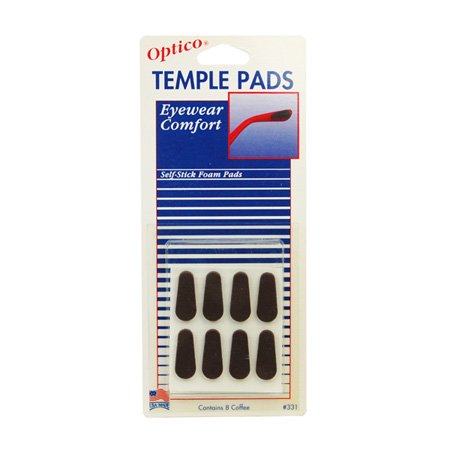 Self Stick Temple Pads Eyewear Comfort - 8 Coffee