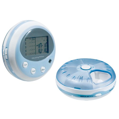 Reizen Vibrating Five Alarm Pill Box