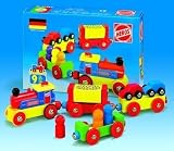 Eigenschaften HEROS 45932 / Holzschienenbahn Batterie-Lok mit Anhängern
