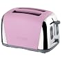 Prestige Deco Toaster, Pink, 2 Slice