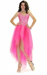 Plus Size Chiffon/Taffeta/Tulle Beaded Crystal Applique Lace Crystals Homecoming Dress/Mother-of-the-Bride Dress 