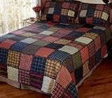 Rag Plaid Full / Queen Quilt with 2 Shams