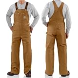 Carhartt Duck Insulated Bib Overall Quilt Lined