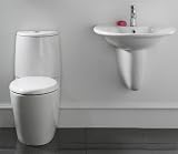 Vee Semi Pedestal Bathroom Suite