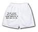 White Boxer Short with True love will never fade unless it was all a lie.