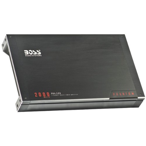 Best Cheap Boss PH4.500 Phantom 2000 Watt Mosfet 4-Channel Bridgeable Amplifier with Remote