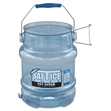 San Jamar SI6100 Original and Shorty Saf-T-Ice Tote, 5 gallon Capacity