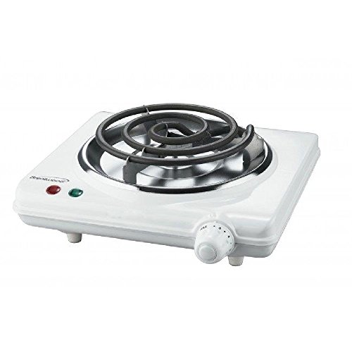 Defonia Brentwood Electric 1000 Watts Single Burner White Cooking