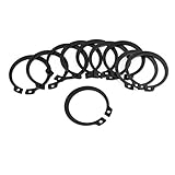 uxcell 保持リング　止め輪　外部サークリップリテーナリング　外部スナップリング　１０個入り