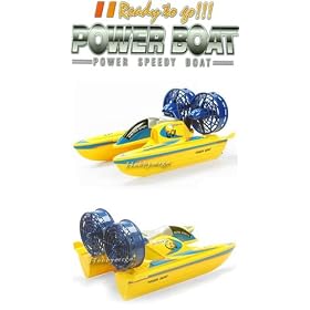 Radio Control Full-Function Speed and Stunt Power Speedy Boat by HobMega