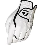 TaylorMade Stratus Glove (Left Hand, White/Black, Small)