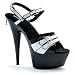 Penthouse Women's PH609-ALEXIS, 6" Unit with 2" Platform. 2-Tone Patent Sandal.