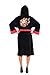 DC Comics Harley Quinn Bombshell Ladies Fleece Robe (One Size) Black