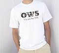 We are the 99% OWS Occupy Wall Street Protest White T-Shirt LARGE