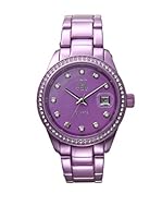 Light Time Reloj Alluminium Lady Strass Lila