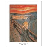 Edvard Munch (The Scream) Art Print Poster - 22x28