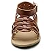 Ollio Women's Shoe Ankle Strap Gladiator Flat Sandal