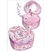 Pecoware / Heart-shaped Musical Jewelry Box, Magical Pony