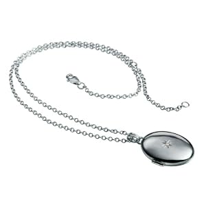 Hot Diamonds Inheritance Silver and Diamond Locket Pendant 41cm+5cm extender