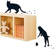 Eurographics DS-KAA1013 Silhouette Cats II 24,8 x 35 cm, Decosticker