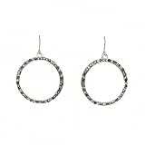 Earrings - E3 - Swarovski (tm) Crystal Circles - O (1) ~ Hematite