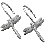 Creative Bath Products Dragonfly Shower Curtain Hooks-12 count