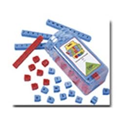 Unifix Letter Cubes; Red/Blue; 90 Piece Set; no. DD-2810