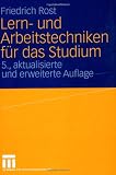 Produkt-Bild: Lern- und Arbeitstechniken f&uuml;r das Studium