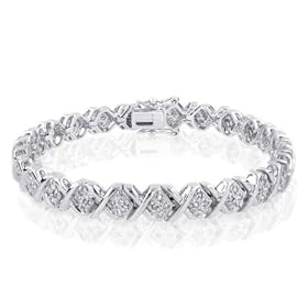 Sterling Silver & Diamond 
