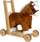 Mulholland and Bailie Push Along Sit and Ride Horse Baby Walker Medium