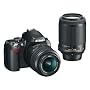 Nikon �f�W�^����჌�t�J���� D60 �_�u���Y�[���L�b�g D60WZ