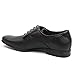 Ferro Aldo Black Herringbone Snipe Toe Men's Dress Shoes Lace up Oxfords 19277b