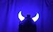 Halloween Horn LED Lights - Great For Costumes Assesories, Parties, Tick or Teating or Having Fun - 2 Pack With Devil Red & Blue