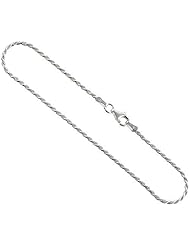 Sterling Silver Italian 1.5 mm Rope Chain Necklaces & Bracelets Diamond cut Nickel Free, sizes 7 - 30 inch