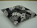 日本製・モダンな座布団カバー 『モンステラ』 サイズ:55×59cm カラー:ブラック(#9516499)