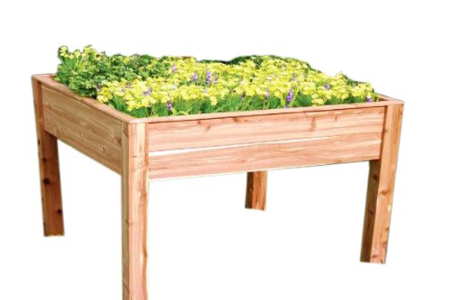 Tierra-Derco 4427 Cedar Raised Bed, 31-1/2-Inch Long by 31-1/2-Inch Wide by 31.9-Inch High
