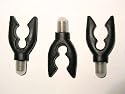3 Rubber Fishing Rod Butt Rests For Use With Rod Pods