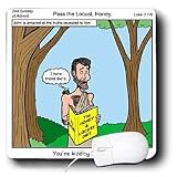Rich Diesslins Funny Cartoon Gospel Cartoons - John the Baptist - Pass the Locust Honey - Mouse Pads