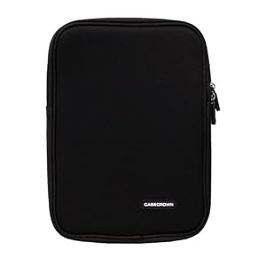 CaseCrown Double Memory Foam Netbook Case Neoprene Netbook Sleeve (Black) for the ASUS Eee PC Seashell 1005HA-PU17-BK 10.1-Inch Black Netbook