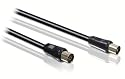 Philips SWV 2528 T/10 PAL Audio-/Video-Koaxialkabel (Stecker-Buchse) 1.5 m schwarz