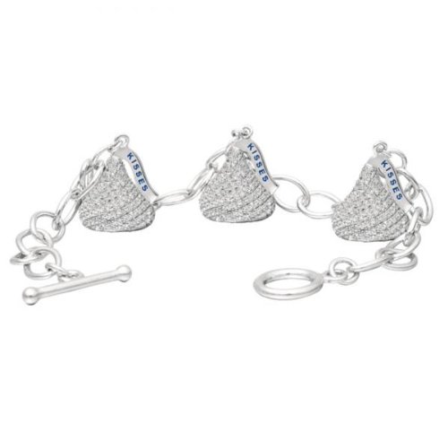 Hershey’s Kiss Diamond Toggle Bracelet 3 Charms