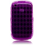 Cbus Wireless Purple Diamond Gel Case / Skin / Cover for BlackBerry Curve 3 ....