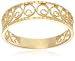 9ct Yellow Gold AMR316606 Ladies Diamond Cut Ring