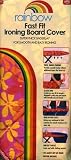 Rainbow Fast Fit Ironing Board Cover, Blue with Hearts, 1 Each