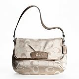 Coach Ashley 3 Color Signature Flaptop Handle Small Handbag