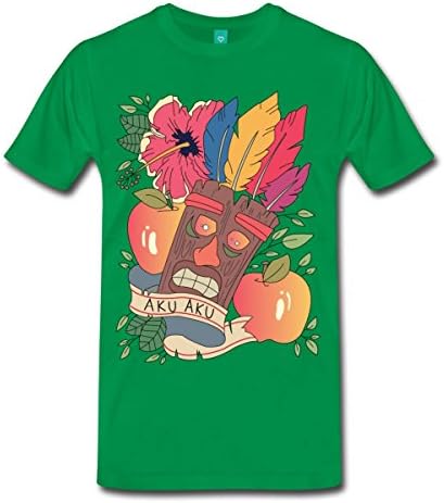 Spreadshirt Men's Aku Aku - Easter Island T-Shirt, kelly green, L