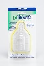 Dr. Brown's Natural Flow Level 2 Wide Neck Nipple, 3 Pack