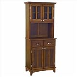 Home Styles Furniture Cherry Wood Buffet with 2-Door Panel Hutch
