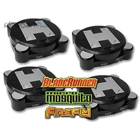 4 Charge Base Stations - Battery Powered Field Chargers for Micro Mosquito, Firefly, Bladerunner by Interactive Toy