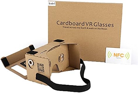 Yodel VR Virtual Reality Cardboard 3D Virtual Reality Glasses With Free NFC Tag &amp; Headband Compatible with Android system &amp; Iphone system Smartphones